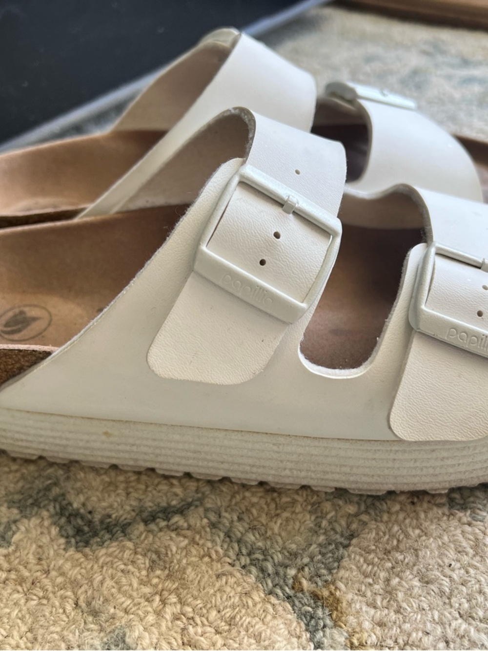 BIRKENSTOCK !LIKE NEW!  Papillio Sandals - White size 39 (US 8/8.5) - Picture 5 of 9